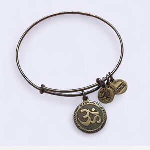Alex and Ani Namaste Mixed Metal Charm Bangle